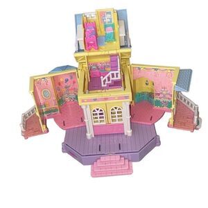 Bluebird Polly Pocket Clubhouse Pollyville Mansion Yellow Vintage 1995 GUC